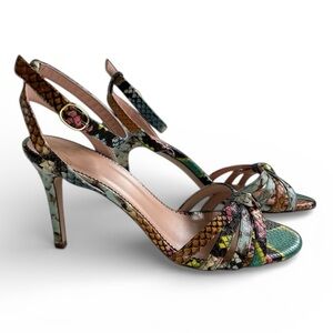 J. Crew Snake Embossed Strappy Women's Heels